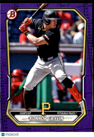 Konnor Griffin 2024 Bowman Purple /250 Pittsburgh Pirates