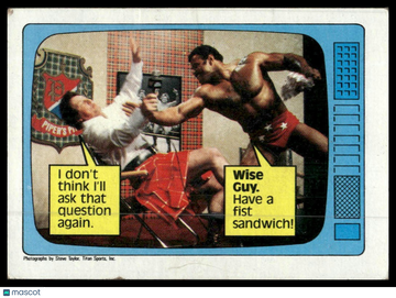 1985 Topps WWF Pro Wrestling Stars Rowdy Roddy Piper / Rocky Johnson #59