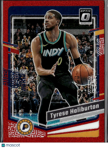 Tyrese Haliburton 2024 Panini Donruss Optic Prizm Red /75 Indiana Pacers