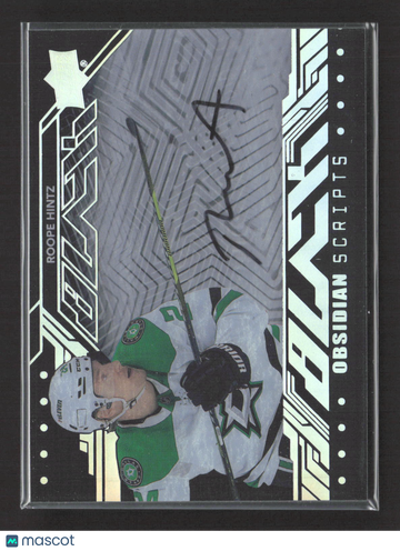 2024 Upper Deck SPx Hockey Black Obsidian Scripts Roope Hintz #OS-RH