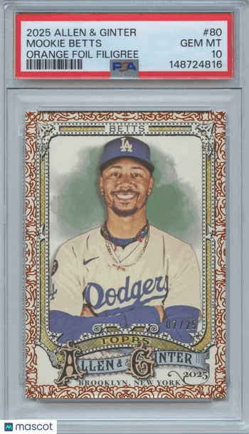 2025 Mookie Betts PSA 10