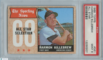 1968 Topps Harmon Killebrew #361 [Base] Base Set PSA 9