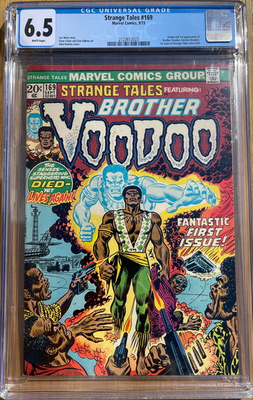 Strange Tales #169 Brother Voodoo CGC 6.5 White Pages