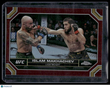 2024 Topps Chrome UFC Islam Makhachev #80 Magenta Refractor
