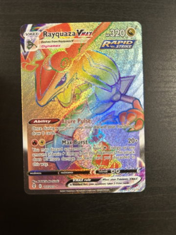 2021 Evolving Skies Rayquaza VMAX Holo Secret Rare HR #217/203