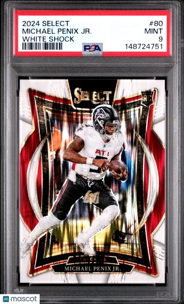 2024 Panini Select Michael Penix JR. #80 White Shock PSA 9