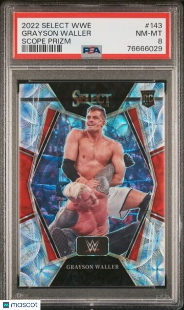 2022 Panini Select WWE Grayson Waller #143 Rookie PSA 8