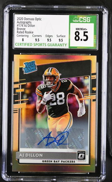 2020 OPTIC AJ DILLON BRONZE AUTO RATED ROOKIE