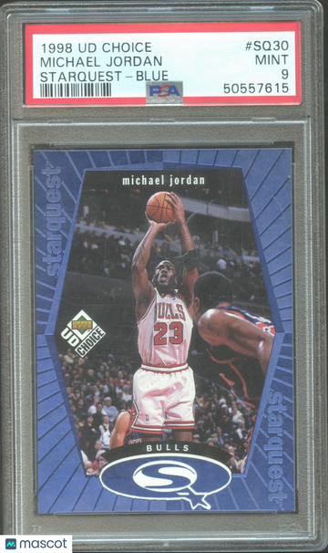 1998 UD Choice Starquest Michael Jordan #SQ30 Blue PSA 9