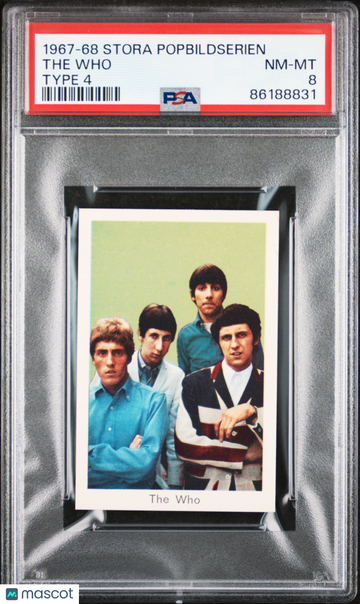 1967 Popbilder Stora Popbildserien Type 4 The Who PSA 8