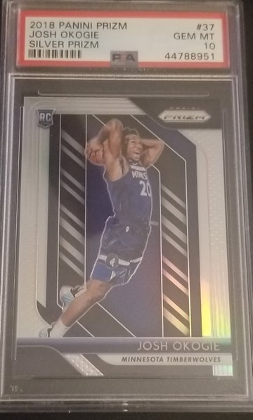 2018 Panini Prizm Josh Okogie #37 Silver PSA 10