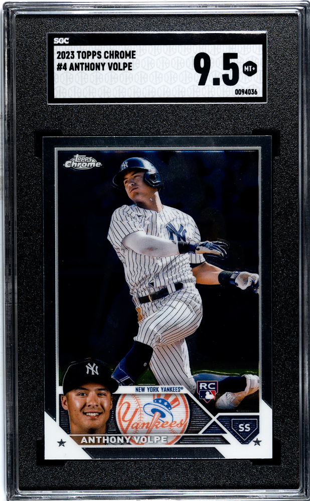 2023 Topps Chrome Anthony Volpe #4 SGC 9.5
