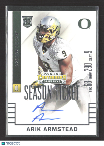2015 Panini Contenders Draft Picks Arik Armstead #154 RC Auto