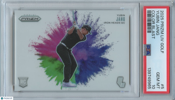 2025 Panini Prizm LIV Golf Color Blast Yubin Jang #5 Prizm Rookie PSA 10 Panini Authentic