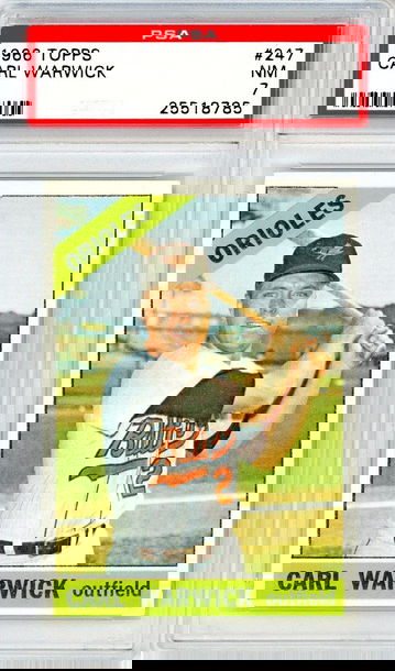 1966 Topps Carl Warwick #247 PSA 7 P1357