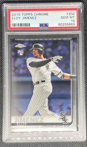 2019 Topps Chrome #202 Eloy Jimenez White Sox RC Rookie PSA 10 GEM MINT