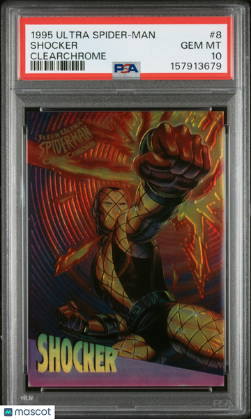 1995 Ultra Spider-Man Clearchrome Shocker #8 PSA 10