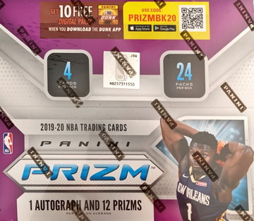 2019-20 PRIZM BASKETBALL RETAIL SINGLE HOBBY BOX