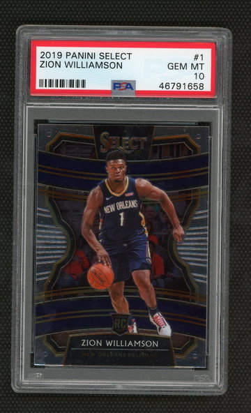 Zion Williamson 2019 Panini Select PSA 10