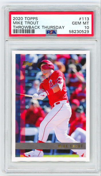 2020 Topps Throwback Thursday Mike Trout
