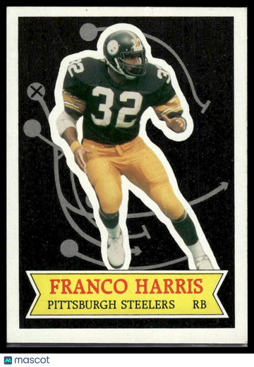 1984 Topps Franco Harris #5 1984 NFL Football Stars Collector's Edition (Glossy Send-Ins)