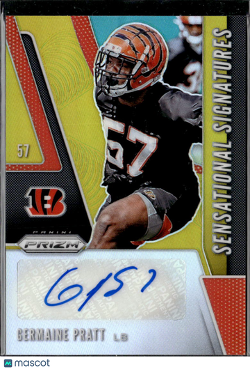 2019 Panini Prizm Sensational Signatures Germaine Pratt #SE-GEP /10
