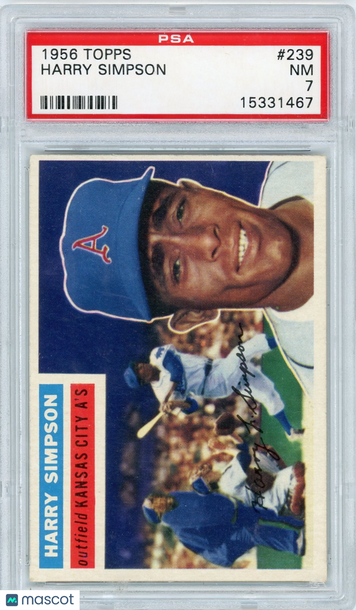 1956 Topps Harry Simpson #239 PSA 7