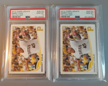 Lot of 2 - 2013 Topps Update #US150 Gerrit Cole PSA 10