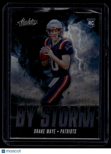 2024 Panini Absolute Drake Maye #BS-DME By Storm