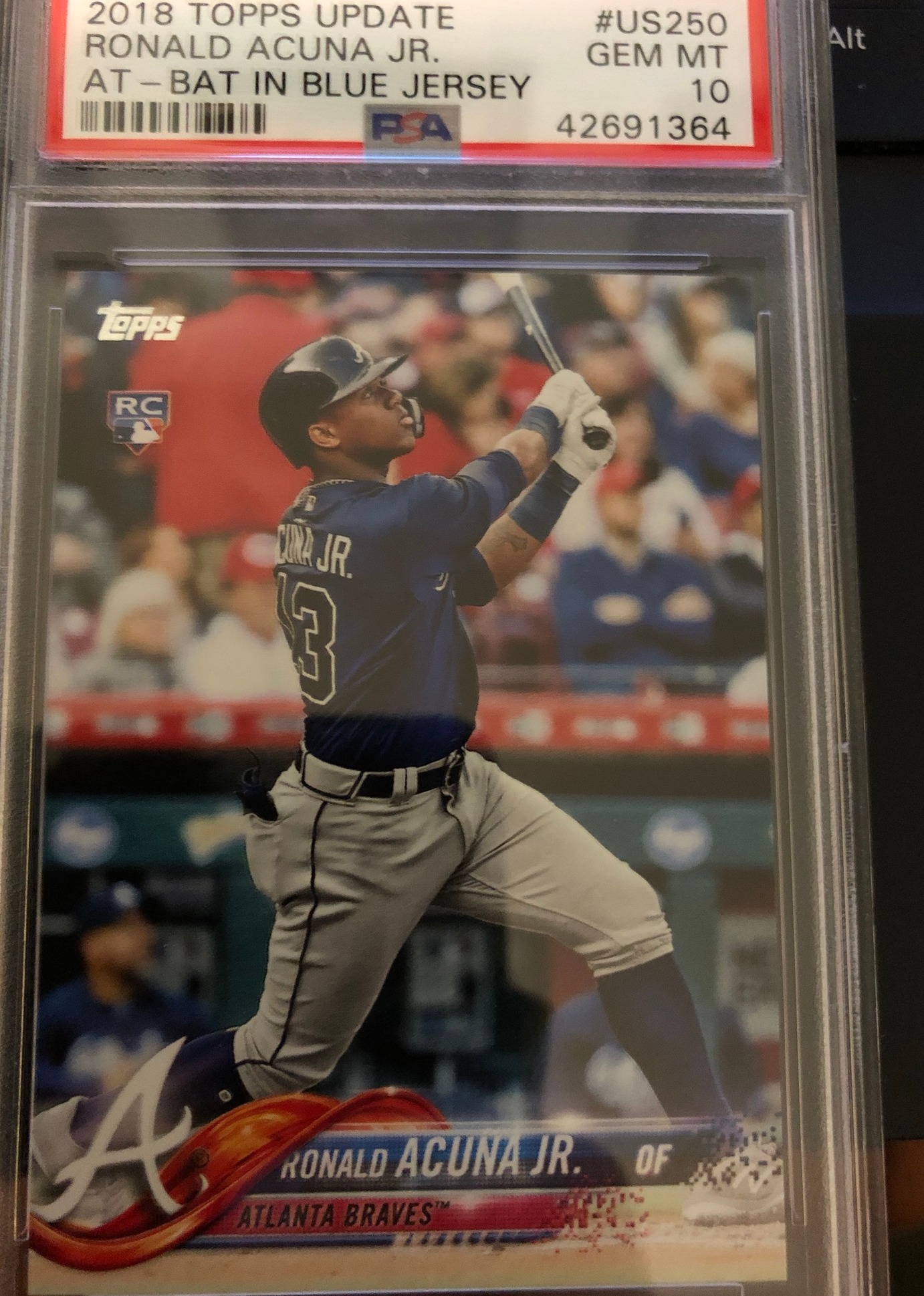 Ronald Acuna 2018 Topps Update PSA 10