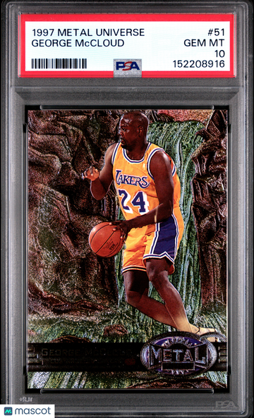 1997 Metal Universe George Mccloud #51 PSA 10