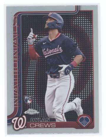 2025 Topps Chrome Baseball Dylan Crews #146 Lightboard Logo Variation RC