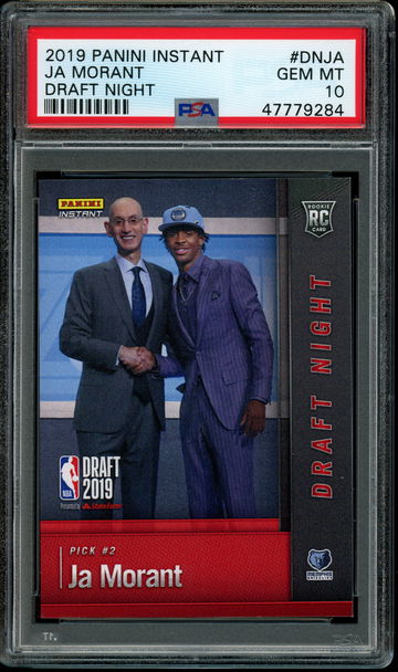 2019 Panini Instant Draft Night #DN-JA Ja Morant PSA 10 Gem Mint