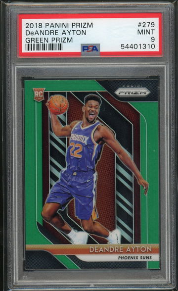 2018 Prizm DeAndre Ayton Green PSA 9 