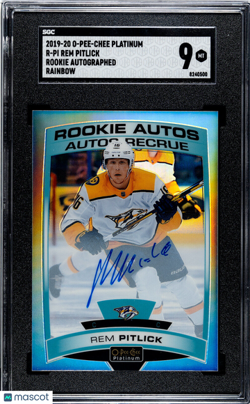 2019-20 O-Pee-Chee Platinum Rem Pitlick #199 Rookie SGC 9