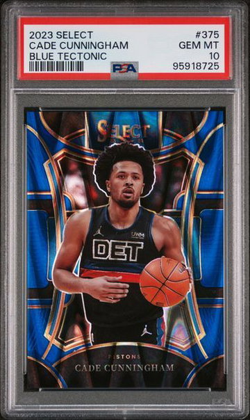 2023 Select | Cade Cunningham | Blue Tectonic | 41/99 | #375 | PSA 10