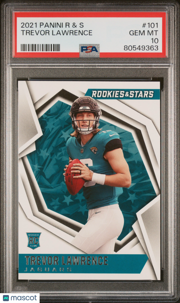 2021 Panini Rookies & Stars Trevor Lawrence #101 Rookie PSA 10