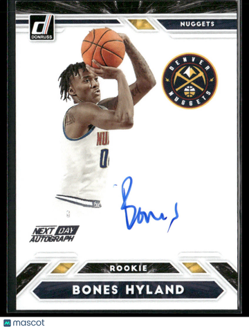 2021-22 Panini Donruss Bones Hyland #ND-NSH RC Rookie Next Day Auto Topps