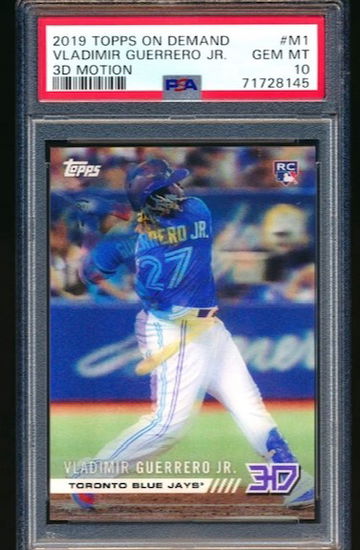 2019 Topps 3D Motion Vladimir Guerrero JR RC Jays Rookie Rare SP PSA10 Gem MT!