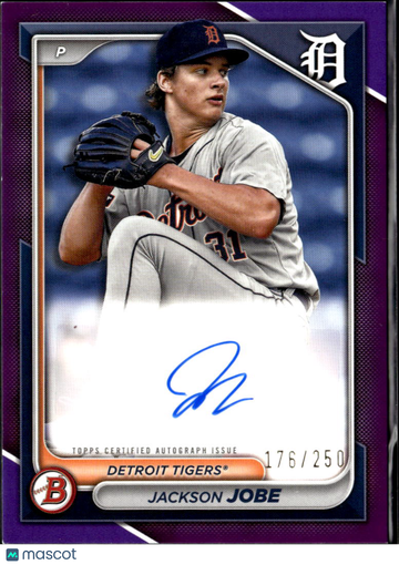 2024 Bowman Chrome Jackson Jobe #PPRA-JJ Purple Refractor /17.