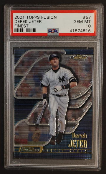 2001 Topps Fusion Finest Derek Jeter #57 PSA 10