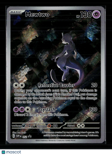 2023 Scarlet & Violet Mewtwo Holo Black Star Promo #SVP EN 052