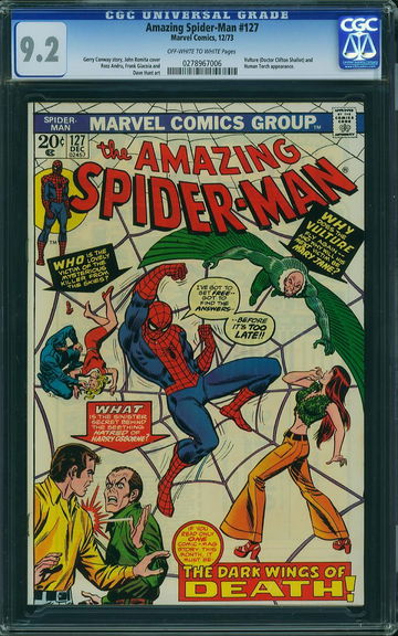 AMAZING SPIDER-MAN #127, CGC 9.2 NM-