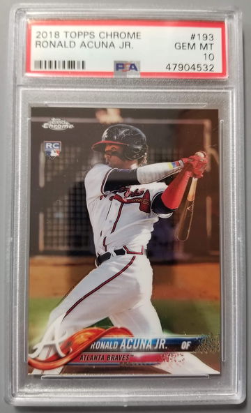 2018 Topps Chrome Ronald Acuna RC