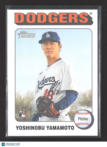 2024 Topps Heritage Yoshinobu Yamamoto #553 RC