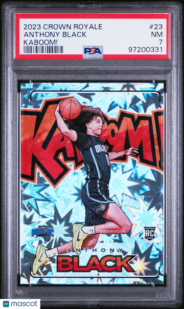 2023 Panini Crown Royale Kaboom! Anthony Black #23 PSA 7