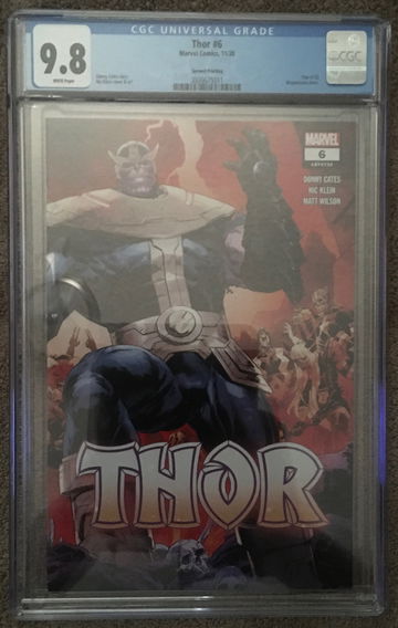 Thor #6 CGC 9.8 2nd Print Variant