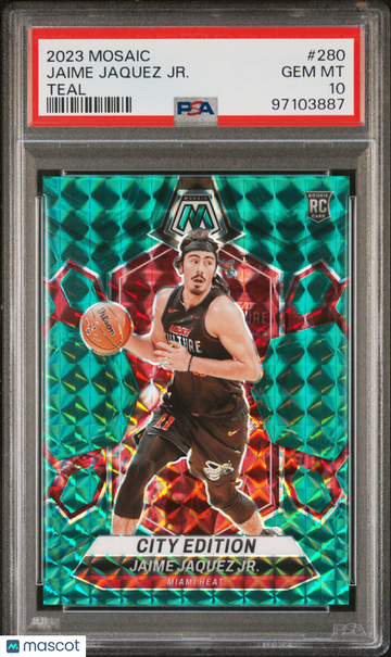 2023 Panini Mosaic Jaime Jaquez JR. #280 Teal PSA 10
