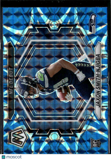 Jaxon Smith-Njigba 2023 Panini Mosaic NFL Debut RC Blue Genesis Seattle Seahawks