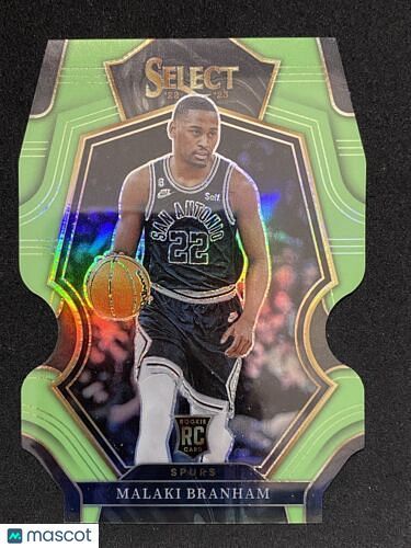 2022-23 Panini Select Malaki Branham Green Prizm Die Cut RC /49